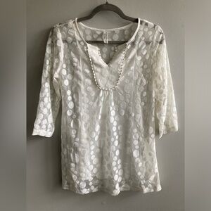Polka-dot Lace Top